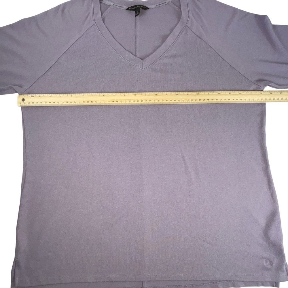 Banana Republic Top Womens XL Purple V-Neck‎ Long Sleeve Raglan Soft Knit - Picture 7 of 8